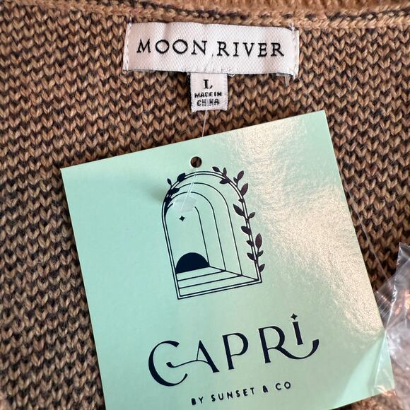 Women's Capri Cotton Blend Horse Equestrian Sweater Vest Size Large NEW - Picture 3 of 10